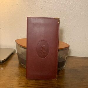 Cartier Long Leather Check Register Wallet